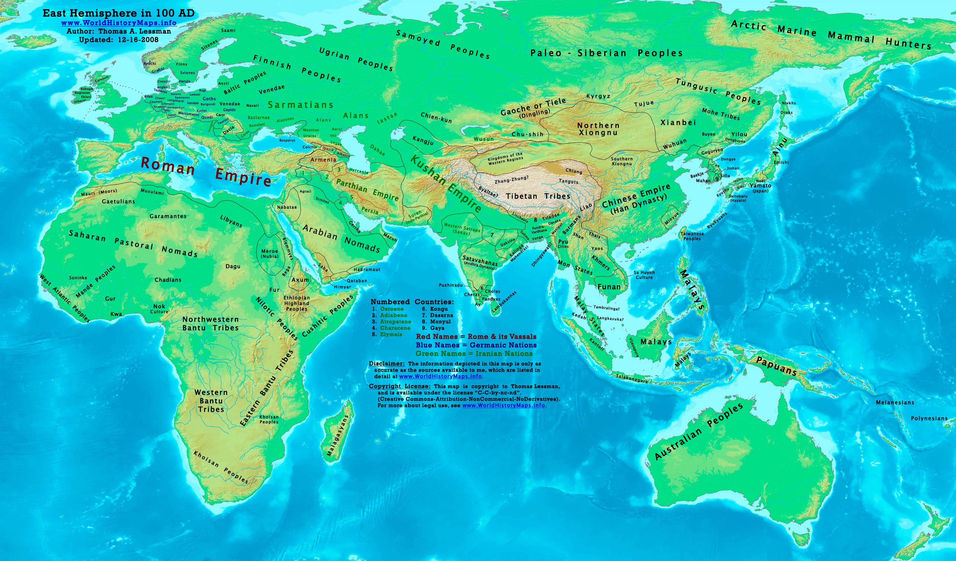 world map 100 AD