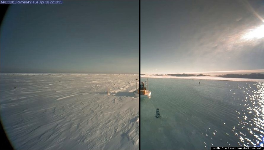 North Pole Before and After