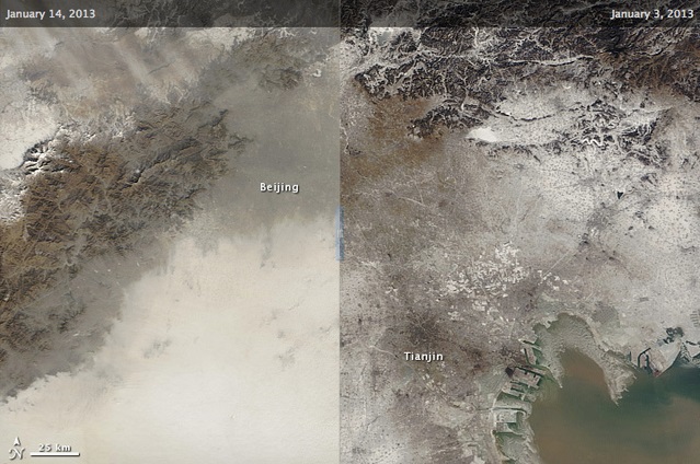 pollution in china is so bad it can be seen from space
